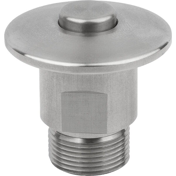 Lift And Turn Latch, Form:A With Head, D=19, Stainless Steel Bright, Comp:Stainless Steel Bright